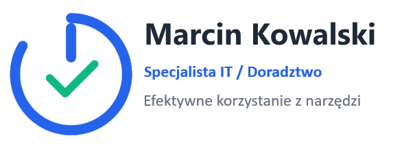 Logo Marcin Kowalski / Specjalista IT / Doradztwo / Efektywne wykorzystanie narzędzi